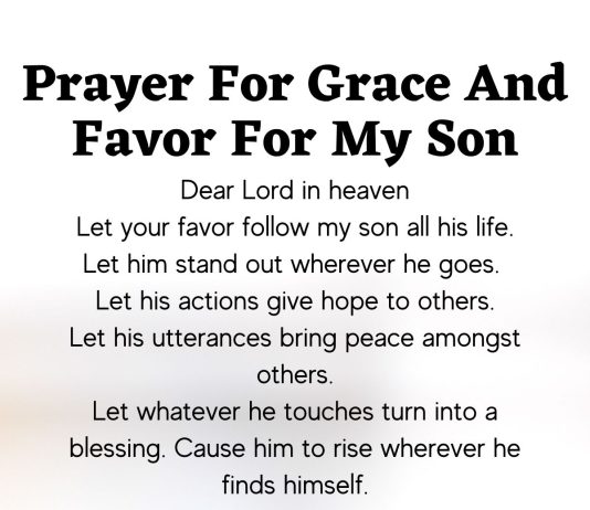 Powerful prayers for your son