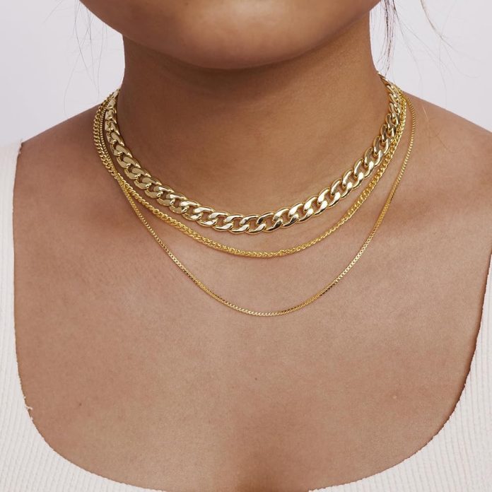 gold necklaces